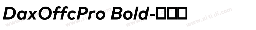 DaxOffcPro Bold字体转换